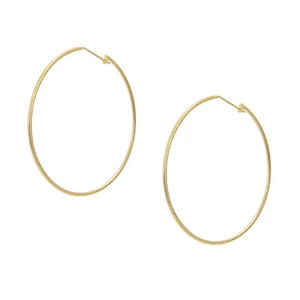 Sheila Fajl Lisa Featherweight Hoop Earrings in Champagne - Picture 1 of 5