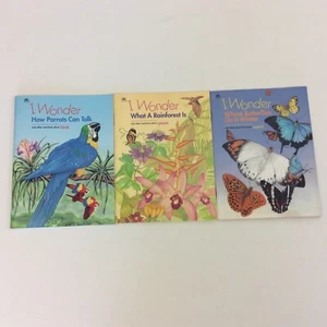 I Wonder Animal Science Kindergarten 1st 2nd Grade 3 Golden Picture Book Lot - Imagen 1 de 4