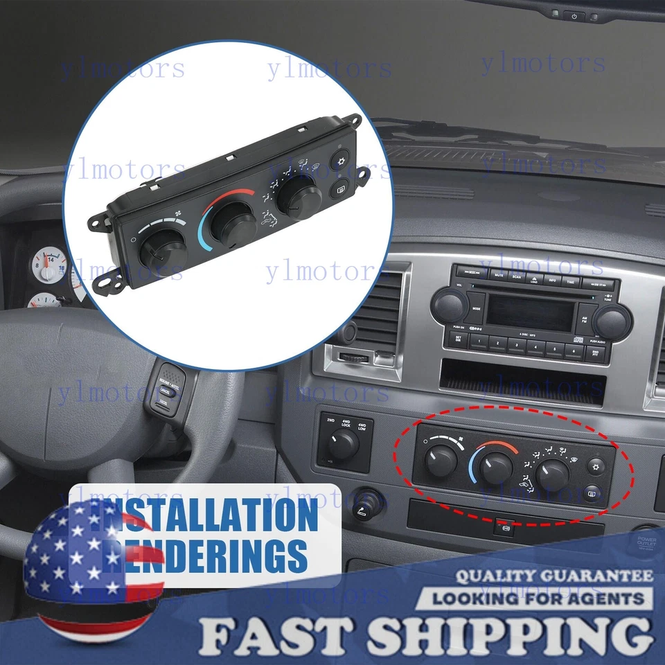 A/C Heater Climate Control Module For 2006-2008 Dodge RAM 1500 2500 Dakota 08-11 Foto 1 de 4