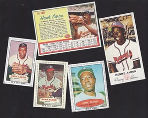 50 CENTS SALE 7 REPRINTS L@@K HANK AARON BAZOOKA COOKIES RC MORE BRAVES - Picture 1 of 2