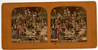 Diableries, Un Square en Enfer, vintage print, ca.1860, stéréo couleur Tirage vi