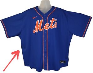 NIKE NY New York Mets Jacob DeGrom blue Authentic Rep jersey size 4XL XXXXL