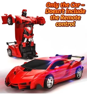 Telecomando RC Auto Deformazione Robot Trasforma Auto Giocattolo per Bambini (Rosso) - Foto 1 di 4
