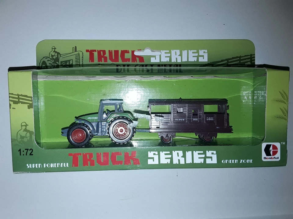 Tracteur avec remorque Truck Series NEUF green zone 1:72 donbful - Photo 1/1