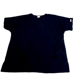 Cherokee Unisex Medical Scrub Top Workwear Size XL Black Chest 45" Nurse Dental - Picture 1 of 7