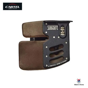 Cartel Archery Smart Anodized Aluminum Plate/Cordovan Leather Finger Tab - Picture 1 of 2