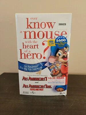 New An American Tail 1 & 2 Special Limited Edition VHS (2 pack) Steven Spielberg - Image 1 of 4