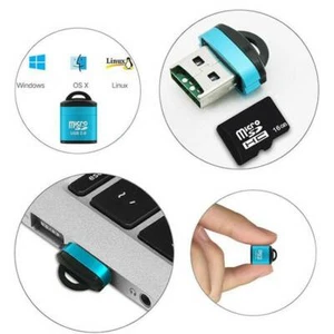 Czytnik kart pamięci na USB 2.0 Adapter do kart pamięci Micro SD SDHC SDXC TF US - Zdjęcie 1 z 10