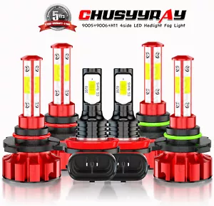 For Honda Accord 4-Door Sedan 2006-2012 LED Headlight + Fog Light Bulbs Combo - Picture 1 of 15