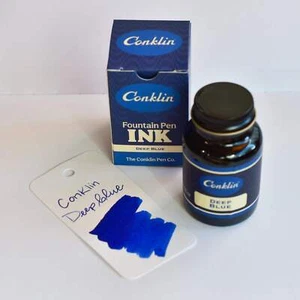 Conklin Ink Bottle - Deep Blue - Picture 1 of 5