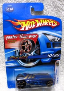Hot Wheels 2006 FIRST EDITIONS PHARODOX BLUE GOLD 5 SPOKE RIMS 10/38 - Picture 1 of 2