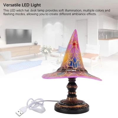 Hexenhut-Schreibtischlampe Robustes Harzmaterial Usb-Betrieben Für Verschiedene - Bild 1 von 4