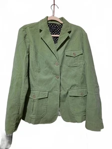 Lands End Damen grün Cord Blazer Jacke Größe 16 - Bild 1 von 6