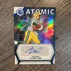 AJ Dillon 2022 Panini Elements #AA-AD Atomic Auto Blue 05/10 Packers - Picture 1 of 11