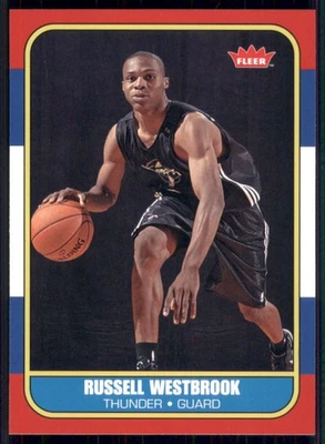 2008-09 Fleer #86R-166 Russell Westbrook 1986-87 新秀 — 第 1/2 张图片
