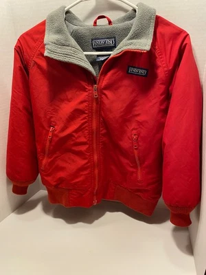 Chaqueta Boys Lands End Grande Roja Otoño/Invierno Talla 6X a 7 Foto 1 de 4