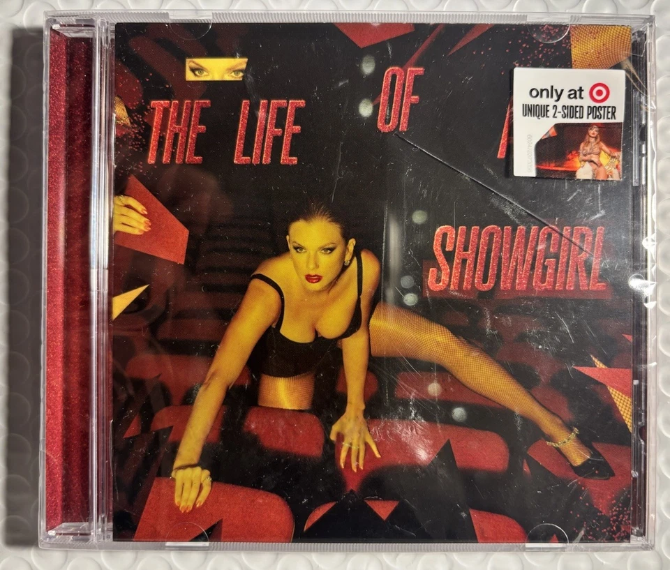 2025 Taylor Swift The Life of a Showgirl Target CD Poster - Crack In Front Case - Image 1 of 2