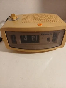 Vintage Flip Clock Radio Panasonic AM RC-1085 Working Missing Nob For Time - Picture 1 of 15