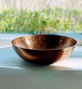 Vtg Tapio Wirkkala Copper Bowl - 1970's - Finland. Custom Hammered. Dia. 4.5in - Picture 1 of 9
