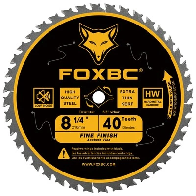 8-1/4 Inch Table Saw Blade 40 Tooth for Freud Diablo D0840 Table Saw 5/8" Arbor - Image 1 of 4