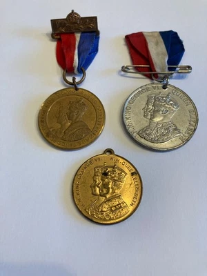 Three George VI Coronation Medals - 1937 - Image 1 of 4