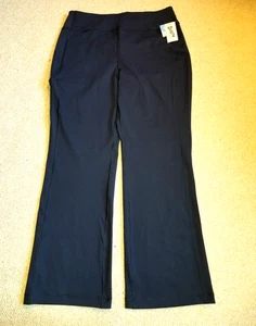 NWT Womens Pants-DULITH-navy stretch knit "NoGA Classic Bootcut"-MX29 - Picture 1 of 5