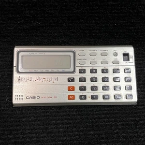 De Colección Casio Melody-80 ML-80 Calculadora de Música Alarma Probada Necesita Batería Nueva Japón - Imagen 1 de 6