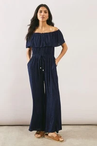 Wallis Navy Jumpsuit Womens Daywear Jumpsuits - Picture 1 of 5