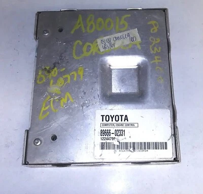 89666-02331 ECM ECU компьютер 2003-2004 Toyota Corolla - Изображение 1 из 4