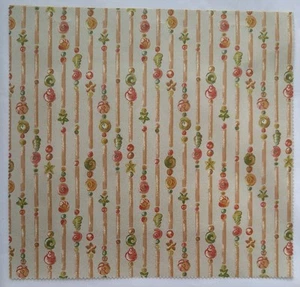 Brunschwig Fils Fabric Sample Moonsnail Stripe 15" X 16" Shell Starfish Green - Picture 1 of 6