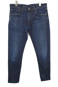 LEVI's 520 jeans homme W34/L34 extrême conique coupe fermeture éclair mouche moustaches fanées foncées