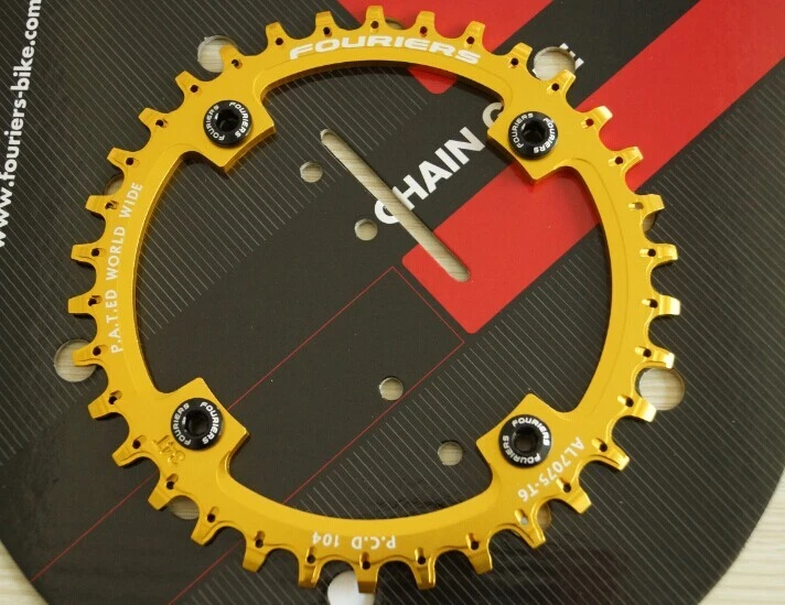 FOURIERS PCD104 Bike Mountain Chainring for Shimano M370 M410 LX 610 670 XT M780 - Image 1 of 4