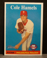 2007 Topps Heritage Baseball #76 Cole Hamels Phillies Short Print NM