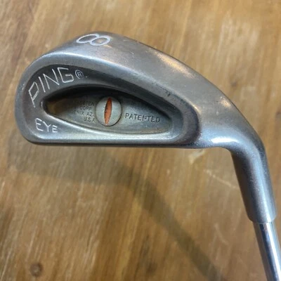 Ping Eye Red Dot Single 8 Iron RH ( Right Hand ) Steel Shaft Stiff -  Mens - Image 1 of 4