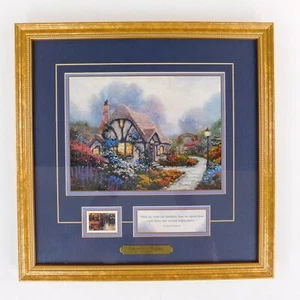 Thomas Kinkade Framed Accent Print Chandler's Cottage Art with COA 14x14 - Picture 1 of 8