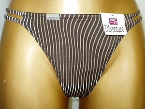 Marie Jo L' Aventure Damen niedrig String Tanga Gr.40 M Braun Sexy Gestreift - Picture 1 of 3
