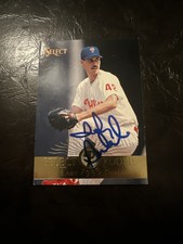 1995 Select Toby Borland RC Philadelphia Phillies #214 Signed Auto Baseball Card