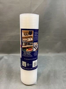 Forro de estante acanalado Warp's Plast-O-Mat 12 pulgadas X 20 pies W transparente nuevo no adhesivo - Imagen 1 de 6