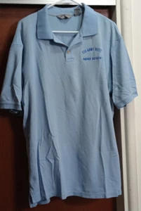 PANTHER BATTALION EASTERN ILLINOIS UNI ARMY ROTC POLO BLUE XLT EDDIE BAUER - Picture 1 of 5