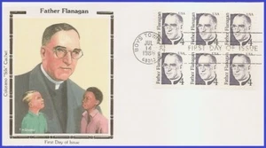 USA5 #2171 U/A COLORANO SEDA FDC BL6 Padre Flanagan - Imagen 1 de 1