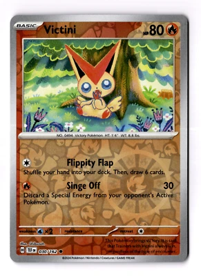 Victini 030/162 Sv05: Temporal Forces Reverse Holo - Image 1 of 3