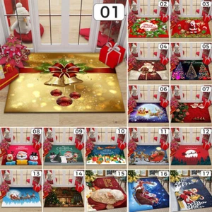 Xmas Schlafzimmer Wohndeko Teppich Antirutsch Weihnachtsmann Weihnachten Fußmatte 40*60 - Bild 1 von 29