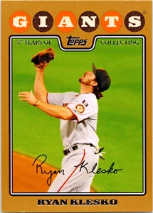 2008 Topps Baseball "GOLD" #141 Ryan Klesko San Francisco Giants 1228 / 2008 - Picture 1 of 2