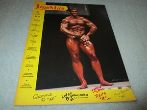 IRONMAN Iron Man Bodybuilding Magazine July 1986 BERRY DEMEY Cover Man - Foto 1 di 13
