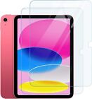 2 Pack 9H Tempered Glass For iPad 10th Generation 10.9" (2022) Screen Protector