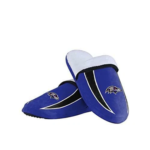 Baltimore Ravens NFL Mens Sherpa Slide Slippers - XL Cover