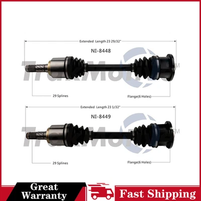 Rear Left Rear Right TrakMotive CV Axle CV Joint For Nissan 200SX 1984 1987 1988 - Image 1 of 4