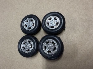 Chrome 2002 Chevrolet 1500 Wheels Goodyear Tires 1/25 Scale Full Set Truck LOOK - Picture 1 of 6