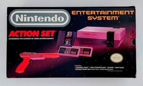 1989 oval seal Action Set complete in box original Nintendo NES