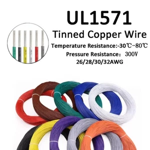 UL1571 Soft Electronic Wire Tinned Copper Strand 26-32AWG Many Colour LED Wire - Picture 1 of 9